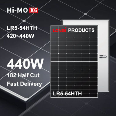 HPBC Black Frame Longi Hi-MO X6 Bilim adamı 435W 440W Güneş paneli